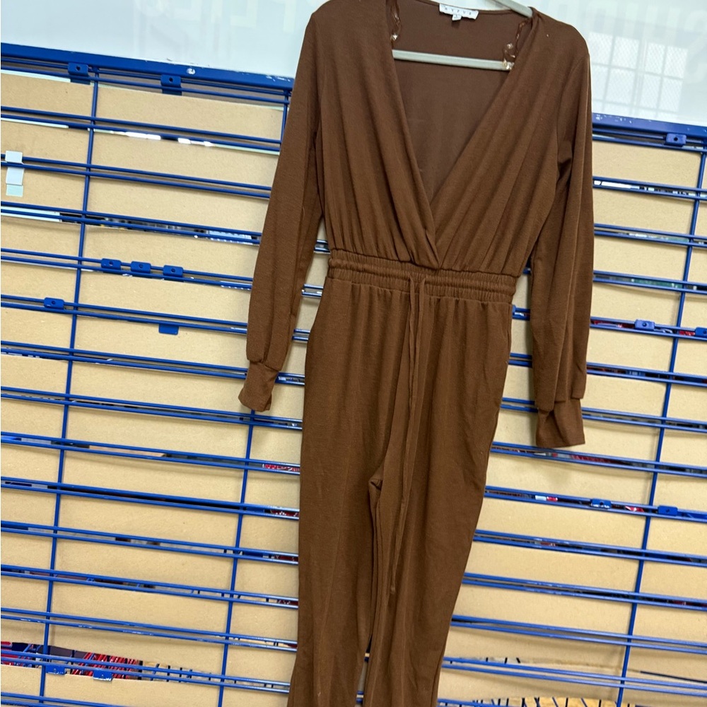 Elegant Brown Jumpsuit